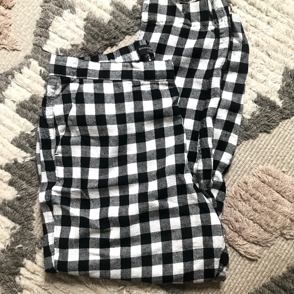 Banana Republic Gingham Plaid Hayden Pant
